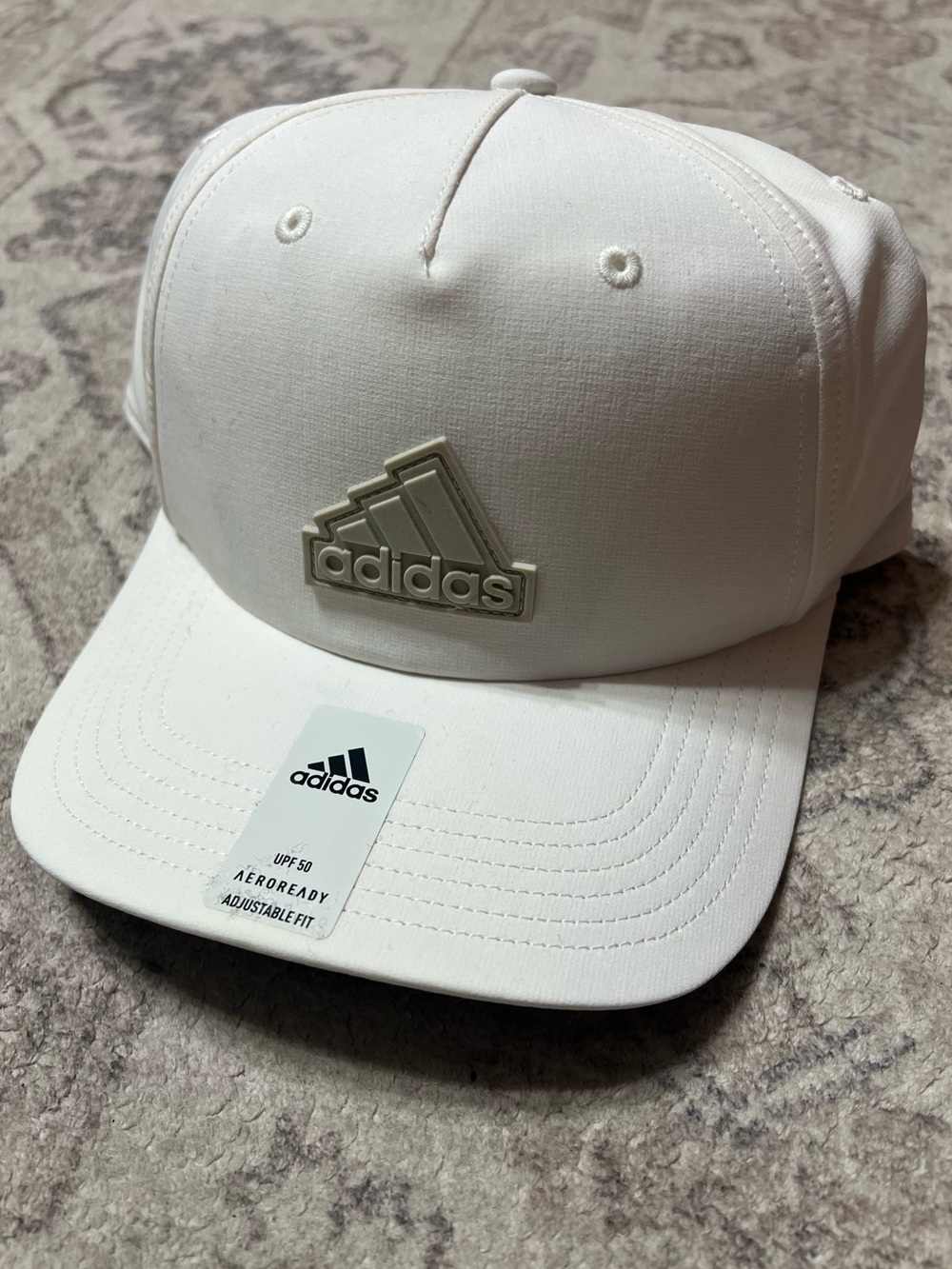 Adidas Off White Aeroready Sport Snapback A-Frame Hat